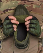 Тактичні чоловічі кросівки з натуральної шкіри літні 45р олива (14576) - зображення 4