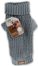 Sweter All For Paws Knitted Dog Sweater Fishermans S 25.4 cm Grey (0847922052935) - obraz 1