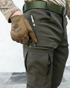 Зимові брюки карго тактичні Softshell BEZET Ешелон хакі - XS - зображення 3