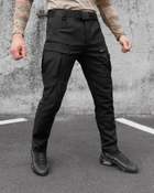 Зимние брюки карго тактические Softshell BEZET Эшелон черные - XS - изображение 2