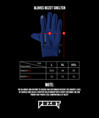 Перчатки тактические BEZET Shelter синий - XL - изображение 9