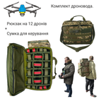 Комплект рюкзак сумка оператора дрона FPV Mavic DERBY DronoCase 60L, сумка DERBY Combat-1, пиксель - изображение 1