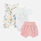 Letni komplet niemowlęcy (body + spodenki + śpioszki) dla noworodków Cool Club CNG2402639-00 68 cm Wielokolorowy (5903977285713) - obraz 1