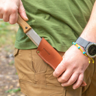 Туристический Нож из Углеродистой Стали с ножнами B1 CSH BPS Knives - Нож для рыбалки, охоты, походов, пикника - изображение 7