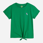 Koszulka dziecięca dla dziewczyki Cool Club CCG2423612 134 cm Ciemnozielona (5903977293244) - obraz 1