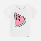 Koszulka dziecięca dla dziewczynki Cool Club CCG2412708 128 cm Biała (5903977309235) - obraz 1