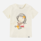 Koszulka dziecięca dla dziewczyki Cool Club CCG2412610 122 cm Ecru (5903977309044) - obraz 1