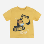 Koszulka dziecięca Cool Club CCB2400207 62 cm Żółta (5903977149398) - obraz 1