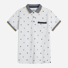 Підліткова футболка-поло для хлопчика Cool Club CCB2421654 140 см Біла (5903977235138) - зображення 1