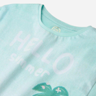 Дитяча футболка для дівчинки Cool Club CCG2413384 128 см Бірюзова (5903977343635) - зображення 5