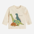 Дитяча футболка з довгими рукавами для хлопчика Cool Club CCB2300973 80 см Бежева (5903977008060) - зображення 3