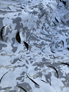 Сетка бесшумная маскировочная камуфляжная ТМ GERC 8х12 м зима (SMW-2_23 8/12) - изображение 9