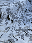 Сетка бесшумная маскировочная камуфляжная ТМ GERC 7х12 м зима (SMW-2_23 7/12) - изображение 9