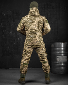 Зимовий тактичний костюм софтшел піксель jumper подвійний фліс XXL - зображення 9