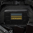 M-Tac нашивка флаг Украины 25х80 Laser Cut Black/Yellow/Blue/GID - изображение 8