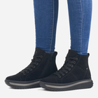 Жіночі зимові черевики низькі Rieker REVW0960-00 37 Чорні (4061811127825) - зображення 9