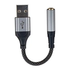 Адаптер Hoco LS36 Fresh external sound card USB to 3.5 Black