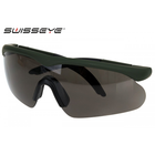 Тактические баллистические очки SWISSEYE Raptor + 3 линзы оливковые 15620001 - изображение 4
