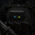 Нашивка M-Tac Cat Eyes Laser Cut Black/Yellow/Blue/GID - изображение 4