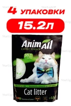 Наполнитель для котов cиликагелевый AnimAll Green Hill 3.8 Л упаковка 4ШТ
