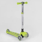 Дитячий самокат Best Scooter BS-46987 Салатовий зі складаною конструкцією та підсвічуванням коліс