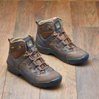 Берці демісезонні тактичні черевики PAV 501 коричневі шкіряні з мембраною Winterfrost 46 - зображення 7