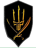 Шеврон патч "Череп з гербом та шаблями" на ліпучкі велкро - зображення 1