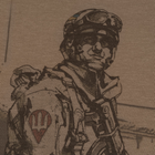 Футболка з малюнком P1G Paratrooper Coyote Brown M (UA281-29891-CB-PR) - зображення 4