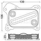 Радиатор масла Doblo/Combo/Nemo/Bipper 1.3CDTI/HDi/Multijet 05-, MAHLE/KNECHT (CLC190000S)