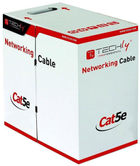 Kabel Techly Cat 5e U/UTP 305 m White (8057685305526) - obraz 2