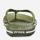 Klapki japonki męskie Crocs Crocband 11033-37P 41-42 (M8/W10) 26 cm Zielony/Biały (191448299856) - obraz 5
