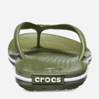 Klapki japonki męskie Crocs Crocband 11033-37P 45-46 (M11) 29 cm Zielony/Biały (191448284487) - obraz 5
