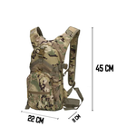 Рюкзак тактический AOKALI Outdoor B10 9L (Camouflage CP) спортивный мужской водонепроницаемый taktical - изображение 6
