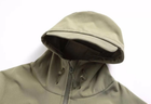 Тактична чоловіча куртка Softshell зелена хл - зображення 4