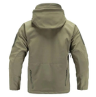 Тактична чоловіча куртка Softshell зелена 3хл - зображення 2