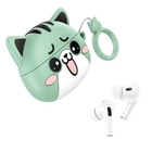 Бездротові навушники Bluetooth Hoco EW48 TWS Mysterious Cat для планшета/телефону Android/Samsung/Iphone дитячі в чохлі з котом Зелений
