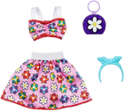 Набір одягу для ляльки Mattel Barbie Flowers Dress 4 шт (0194735094271) - зображення 2