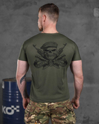 Армейська чоловіча футболка Вірний Назавжди потовідвідна L олива (85911) - зображення 2