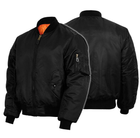 Двостороння куртка тактична Mil-Tec Black 10403002 бомбер ma1 розмір S - зображення 3