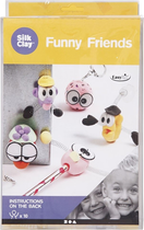 Zestaw do lepienia Creativ Company Silk Clay Funny Friends (5707167578292) - obraz 1