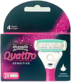 Картриджі для гоління Wilkinson Sword Quattro for Woman Sensetive Green 3 шт (4027800794300) - зображення 1