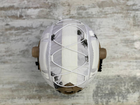 Кавер на каску фаст размер M/L шлем маскировочный чехол на каску Fast цвет белый ЗСУ - изображение 2