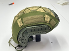 Кавер на каску фаст размер S шлем маскировочный чехол на каску Fast цвет пиксель армейский - изображение 6