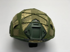 Кавер на каску фаст размер XL шлем маскировочный чехол на каску Fast цвет пиксель тактический - изображение 5