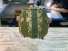 Кавер на каску фаст размер M/L шлем маскировочный чехол на каску Fast цвет пиксель ЗСУ - изображение 3