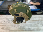 Кавер на каску фаст размер XL шлем маскировочный чехол на каску Fast цвет пиксель ЗСУ - изображение 7