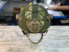 Кавер на каску фаст розмір XL шолом маскувальний чохол на каску Fast колір піксель армійський - зображення 8