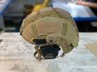 Кавер на каску фаст размер S шлем маскировочный чехол на каску Fast цвет койот тактический - изображение 5