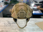 Кавер на каску фаст розмір M/L шолом маскувальний чохол на каску Fast колір койот армійський
