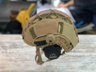 Кавер на каску фаст розмір S шолом маскувальний чохол на каску Fast колір м.к-койот армійський - зображення 4